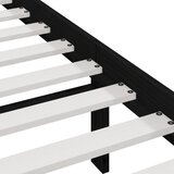  Okvir za krevet od masivne borovine crni 200 x 200 cm | shoptok.hr