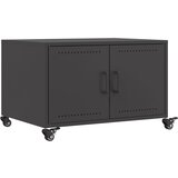 Maison Chic Klubska mizica - kavna mizica - Nizka mizica črna 68x50x43,5 cm jeklo, (21754256) Cene