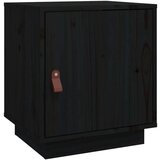  Nočna omarica črna 40x34x45 cm trdna borovina, (20731979) | Shoptok.si