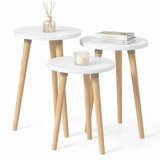 MID.YOU MIZICA, bela, medeni hrast | Shoptok.si