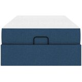  Posteljni okvir z vzmetnico z vzmetnico 2 pcs Modra blago, (5000126298) | Shoptok.si