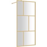  The Living Store Stena za tuš s prozornim ESG steklom zlata 80x195 cm - Stena Za Tuš, (21487573) | Shoptok.si