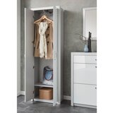 Dieter Knoll GARDEROBNA OMARA bela, barve aluminija | Shoptok.si