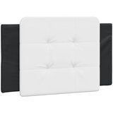 Maison Chic posteljno vzglavje - vzglavna omarica - vzglavna stranica bela in črna 90 cm umetno usnje, (21703997) | Shoptok.si