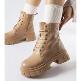 Gemre Beige boots on a thicker sole Melicucca | Shoptok.si