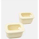 Sinsay Rebraste posude za hranu s prozirnim poklopcima 2 pack Cijene