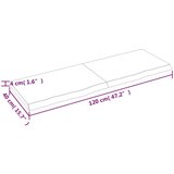  Kopalniški pult temno siv 120x40x4 cm obdelan trden les | Shoptok.si