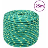 vidaXL Brodski konop zeleni 12 mm 25 m od polipropilena Cijene
