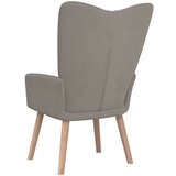  Stol za sproščanje svetlo siv žamet, (20934672) | Shoptok.si