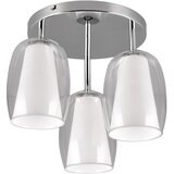 Trio Select stropna svetilka v srebrni barvi s steklenim senčnikom ø 14 cm barret – Cene