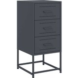 vidaXL Nočna omarica 2 kosa antracit 36x39x78 cm jeklo | Shoptok.si