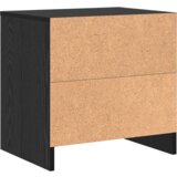 vidaXL Nočna omarica Črni hrast 45 x 34 x 44.5 cm Konstruiran les | Shoptok.si