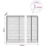  Gabion s žicom debljine 3 5 mm i mrežom 10x10 cm - 100 cm 200 cm 1050 cm | shoptok.hr