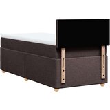  Krevet s oprugama i madracem tamnosmeđi 100 x 200 cm od tkanine | shoptok.hr