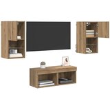 TV zidni ormari Zidne 4 pcs Umjetnički hrast Konstruirano drvo | shoptok.hr