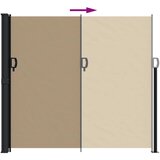  Bočna tenda na uvlačenje smeđesiva 180 x 300 cm | shoptok.hr