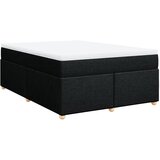 Maison Chic Box spring postelja - Vzmetna postelja z vzmetnico črna 160x200 cm blago SL11642, (21881831) | Shoptok.si