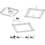 Eglo 99423 - Okvir za svetiljku SALOBRENA 595x595 mm | Eponuda.com