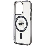  Originalna KARL LAGERFELD Hardcase KLHMP15LHKHNOTK maska za iPhone 15 PRO (Karl Head + MAG / prozorna) | Shoptok.si