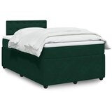  box spring s madracem tamnozeleni 120x190 cm baršunasti | shoptok.hr