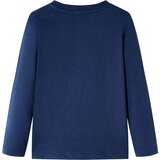  Dječja majica dugih rukava modra prošarana 140 | shoptok.hr