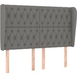 Maison Chic vzglavna omarica - nočna omarica - posteljna omarica z ušesi temno sivo 163x23x118/128 cm blago, (21708118) Cene