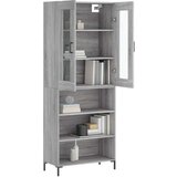  Visoka komoda siva sonome 69 5x34x180 cm od konstruiranog drva | shoptok.hr