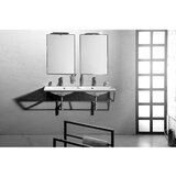 Sapho Crno željezno zidno postolje ispod umivaonika 120x20 cm Ska – | shoptok.hr