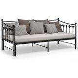  Okvir za krevet na razvlačenje crni metalni 90 x 200 cm | shoptok.hr