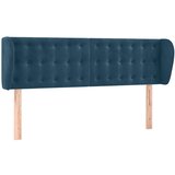  Uzglavlje s ušima tamnoplavo 147x23x78/88 cm baršunasto | shoptok.hr