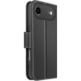 AVIZAR Denarnica etui za iPhone Air iz premium usnja s funkcijo stojala, Črna, (5000189875) | Shoptok.si