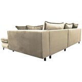 Livetastic KOTNA GARNITURA S POSTELJNO F, bež tekstil | Shoptok.si