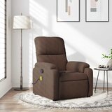  Masažna fotelja za odmor, smeđa mikrovlakna | Shoptok.si
