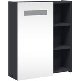  Kupaonski ormarić s ogledalom i LED svjetlom sivi 45x13x52 cm | shoptok.hr