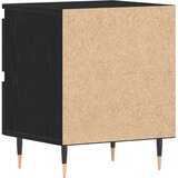  Nočne omarice 2 kosi Črno hrast 40x35x50 cm Umetni les | Shoptok.si