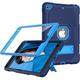 NIKCORP Ovitek za iPad 6 / 5 9.7" oklepljen s stojalom, tridelna zaščita iz silikona in plastike proti udarcem, moder, odporen na padce, (5000138989) | Shoptok.si