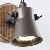 Brilliant zidna reflektorska svetiljka seed 1xGU10/5W/230V crna/braon | Eponuda.com