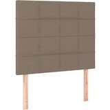  Krevet box spring s madracem LED smeđesivi 80 x 200 cm tkanina | shoptok.hr