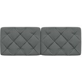 vidaXL Jastuk za uzglavlje tamnosivi 120 cm od tkanine | shoptok.hr