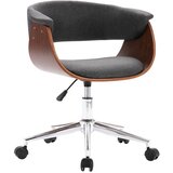Maison Chic Vrtljiv Jedilni stoli - Vzorci stoli siv ukrivljen les in blago A1746, (22031327) | Shoptok.si