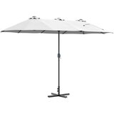  Vrtni suncobran Pijesak 370 x 197 x 239 cm Poliester i aluminij | shoptok.hr