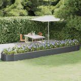  Povišena vrtna gredica od pocinčanog čelika 507x100x36 cm antracit | shoptok.hr