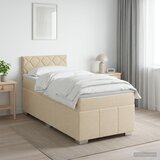  Boxspring krevet s madracem Krem 80 x 200 cm Tkanina | shoptok.hr