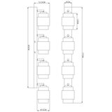 Globo 15560-4C - Spot svetiljka MILLEY 4xE27/40W/230V crna/bronza | Eponuda.com