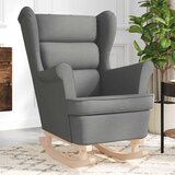 vidaXL Gugalni stol Temno siva 74x90x102 cm Tkanina Cene
