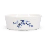 Bela/modra porcelanasta skledica 410 ml Retro –