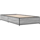  Okvir za krevet boja hrasta 75x190 cm konstruirano drvo i metal | shoptok.hr