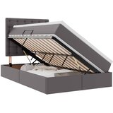 Krevet s prostorom za pohranu s LED-om Siva 120 x 200 cm | Eponuda.ba