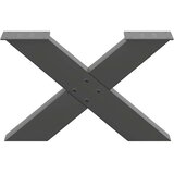  Noge za klubsko mizico v obliki črke X 2 kosa antracitne 60 x (30-31) cm jeklo, (22123822) | Shoptok.si
