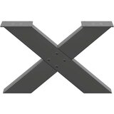  Noge za stolić u obliku slova X 2 kom antracit 60x(30-31) cm | shoptok.hr